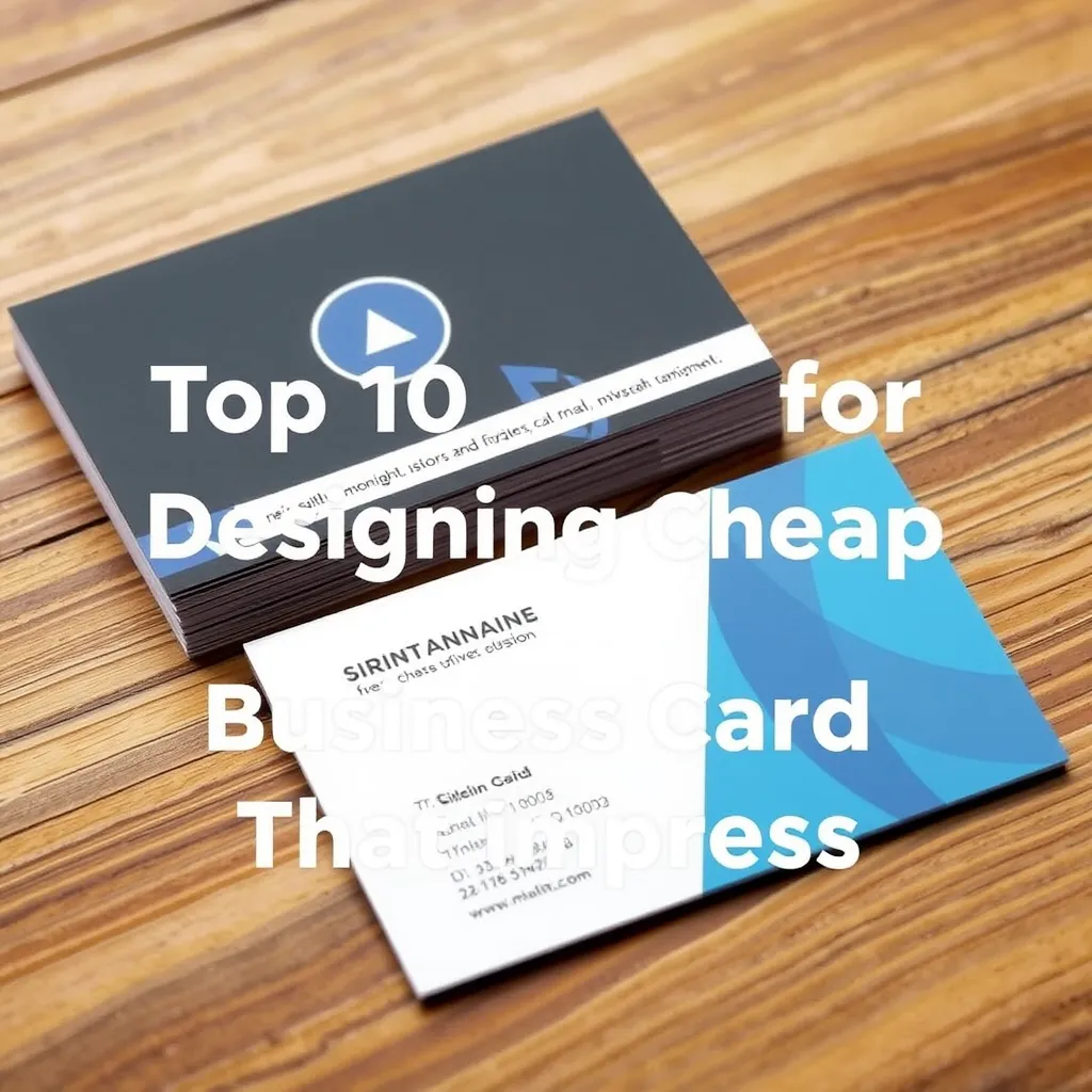 Top 10 Tips for Designing Cheap Business Cards That Impress