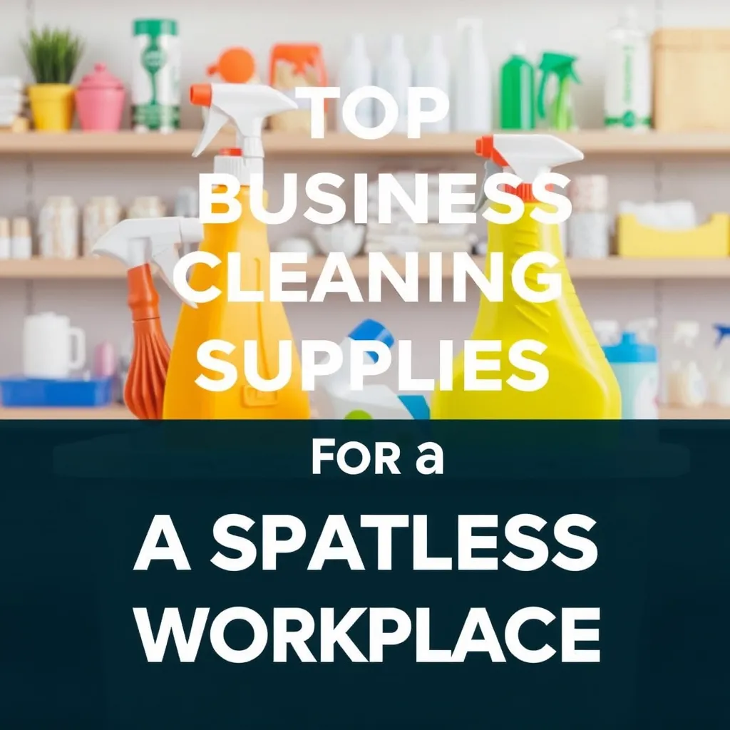 Top Business Cleaning Supplies for a Spotless Workplace