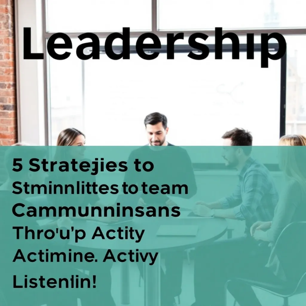 Enhance Your Leadership: 5 Strategies to Improve Team Communication Through Active Listening