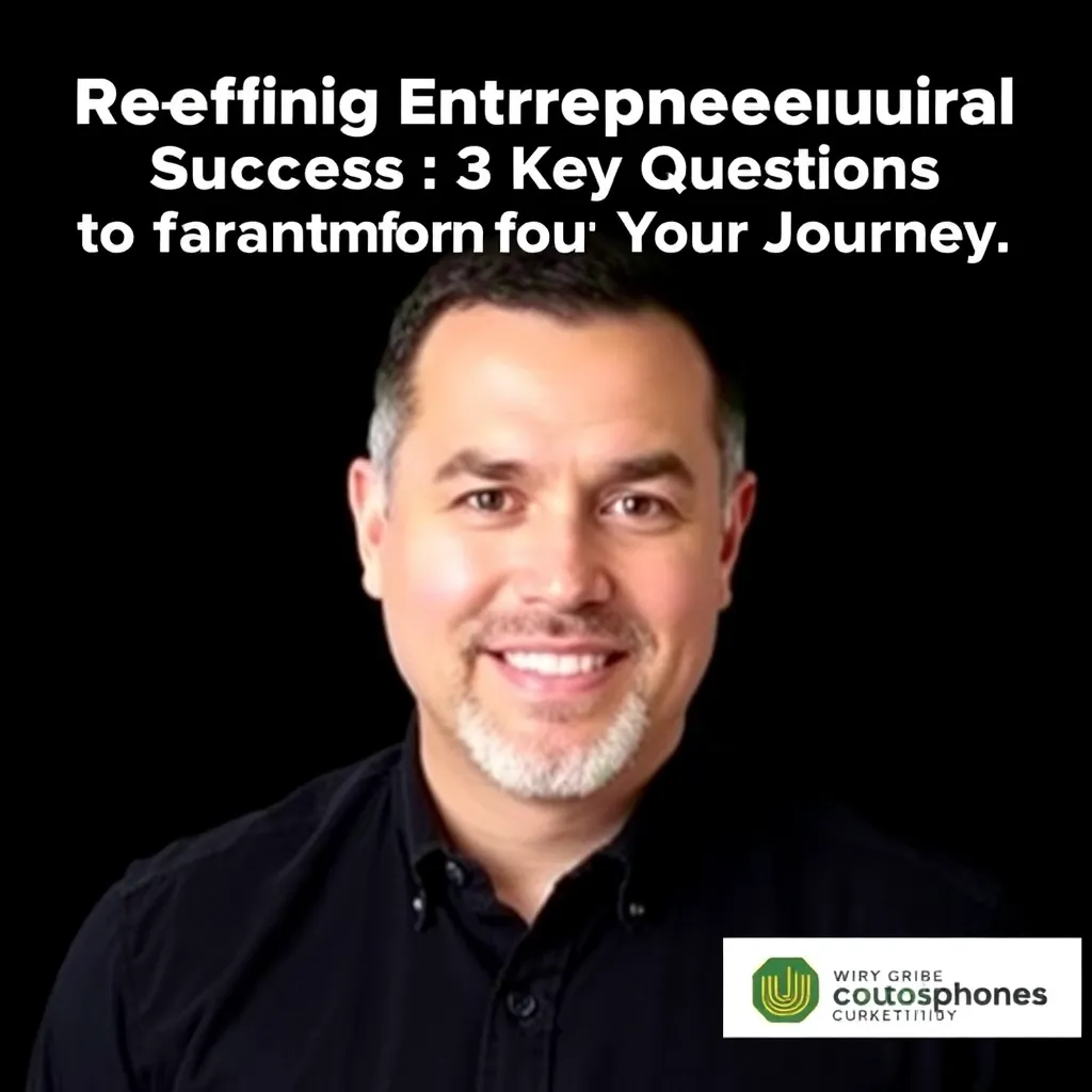 Redefining Entrepreneurial Success: 3 Key Questions to Transform Your Journey