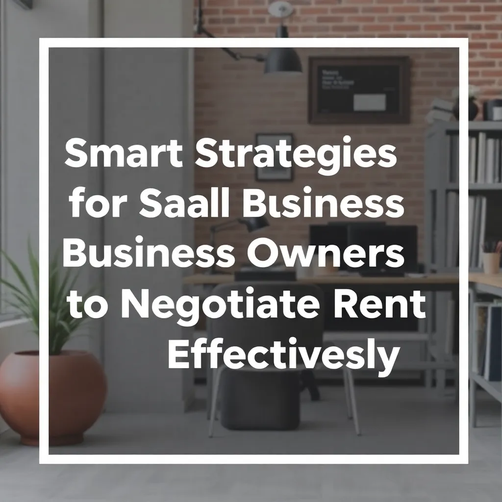 Smart Strategies for Small Business Owners to Negotiate Rent Effectively