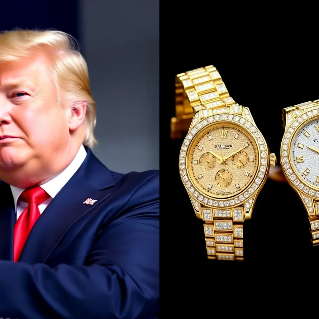 Trump Launches $100,000 Luxury Gold and Diamond Watches Claiming They're 'Non-Political'