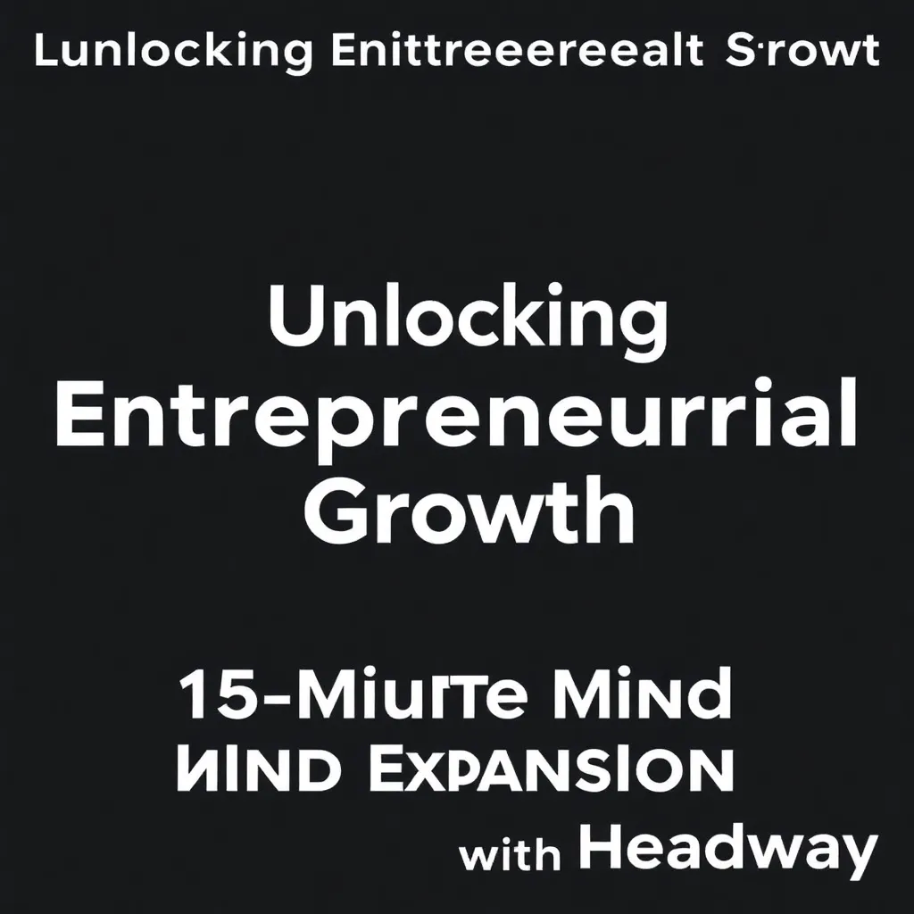 Unlocking Entrepreneurial Growth: 15-Minute Mind Expansion with Headway